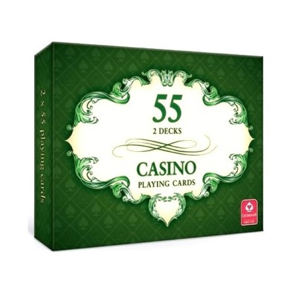 CARTAMUNDI KARTY CASINO 2 X 55 PLAYING CARDS SET