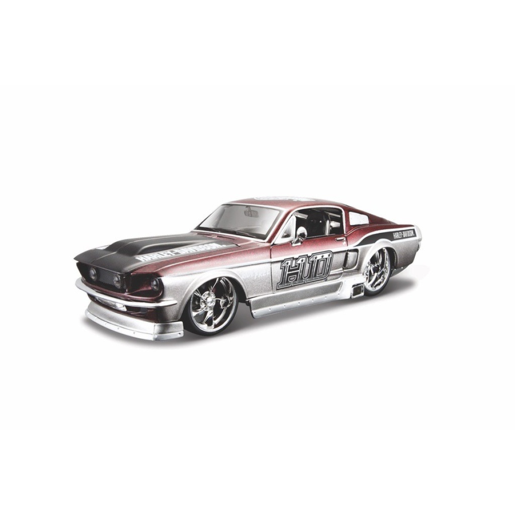MAISTO 32168 HD 1967 FORD MUSTANG GT SZARY 1/24