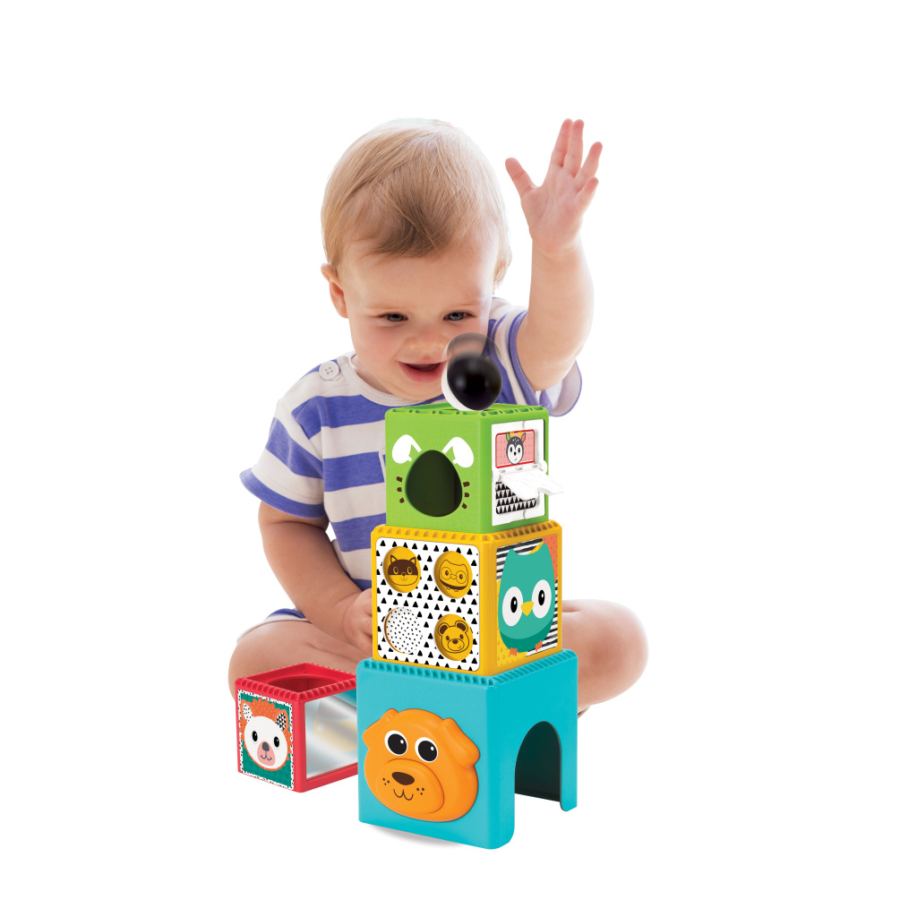 B-KIDS 3066N WESOŁE KLOCKI PIRAMIDKA