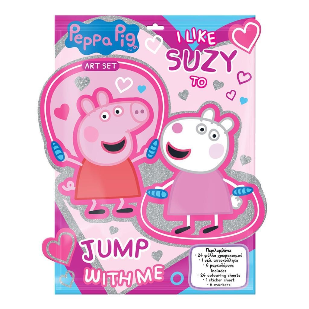 DIAKAKIS KOLOROWANKA Z NAKLEJKAMI PEPPA