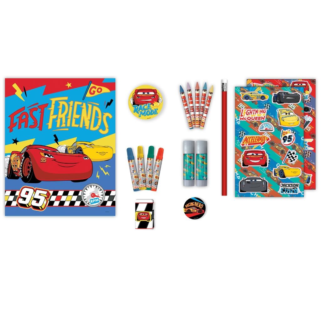 DIAKAKIS ZESTAW DO MALOWANIA Z NAKLEJKAMI CARS