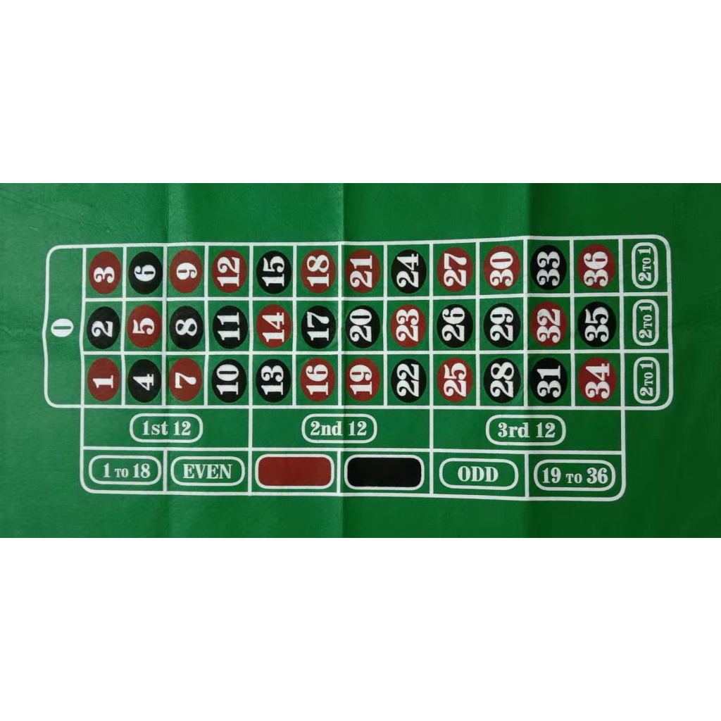 EVERGREEN MATA DO GRY W RULETKĘ 90x45CM