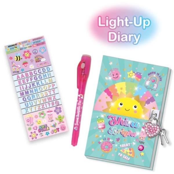 HOT FOCUS PAMIĘTNIK Z PODŚWIETLANYM DŁUG.SŁONECZKO