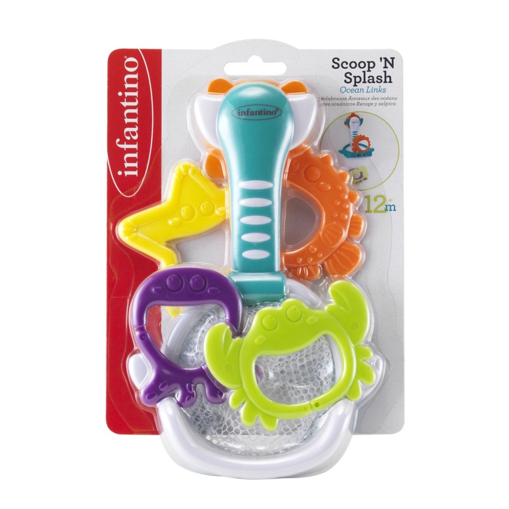 INFANTINO 205041N KOSZYKÓWKA KĄPIELOWA Z GRYZACZK.