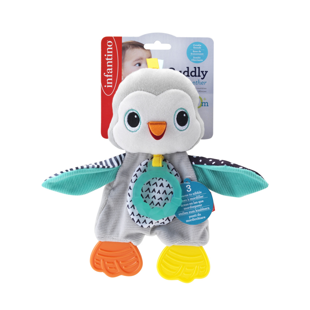 INFANTINO 316329 PLUSZOWY PINGWIN Z GRYZACZKAMI