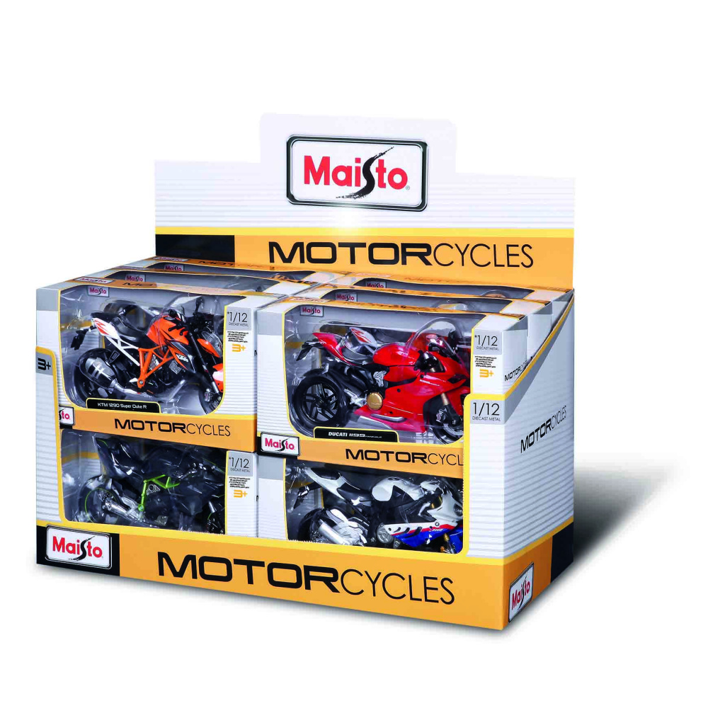 MAISTO 31101 MOTOCYKLE 1/12 DISPLAY 12 SZT.