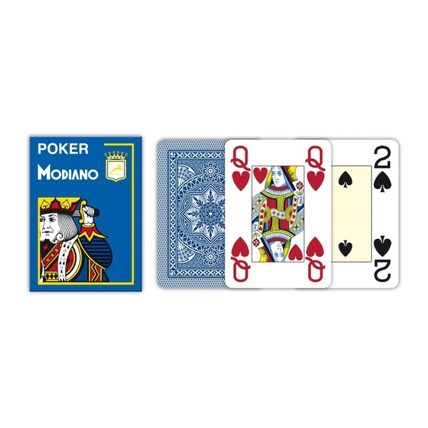 MODIANO KARTY 4 JUMBO INDEX POKER PLASTIC NIEB