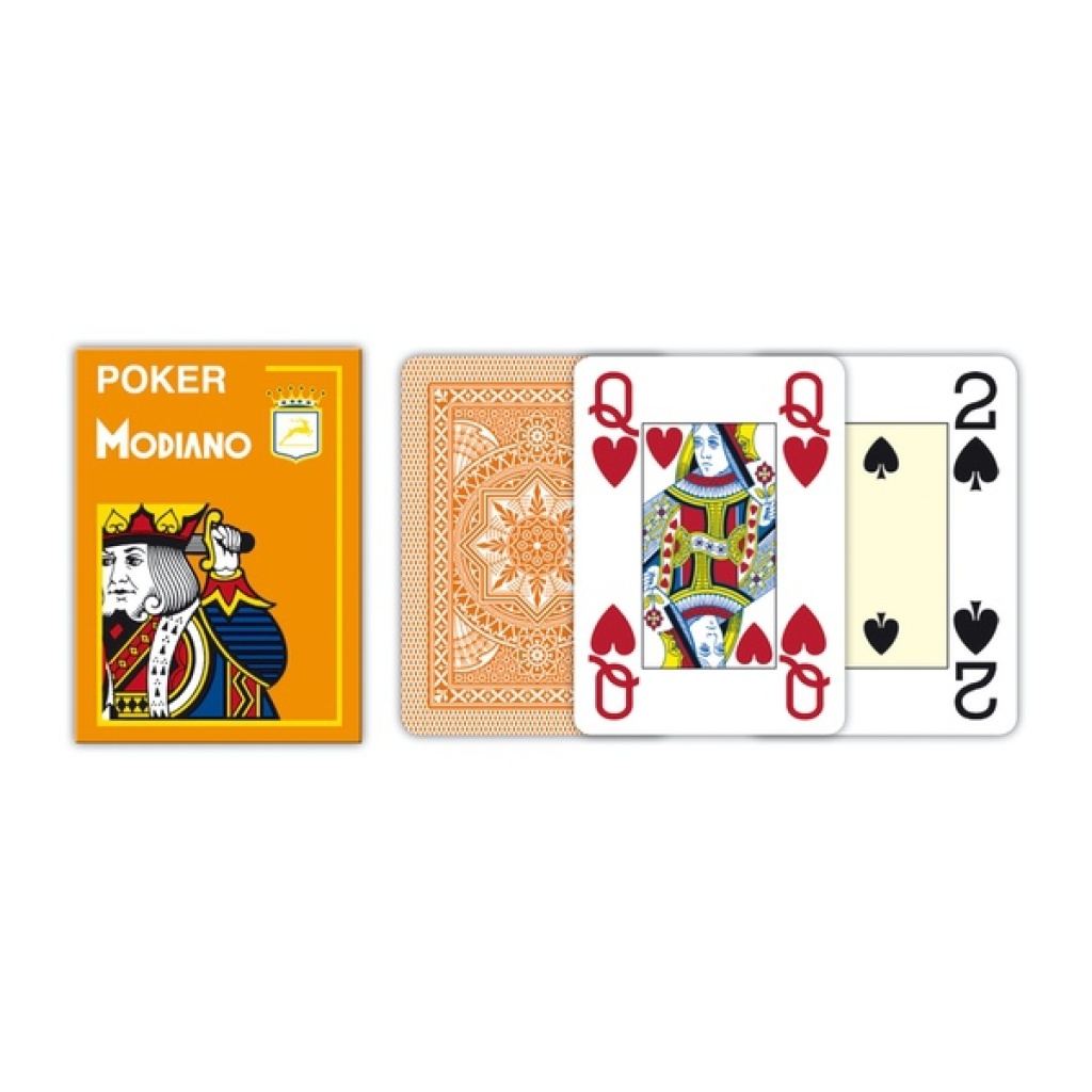 MODIANO KARTY 4 JUMBO INDEX POKER PLASTIC POMAR