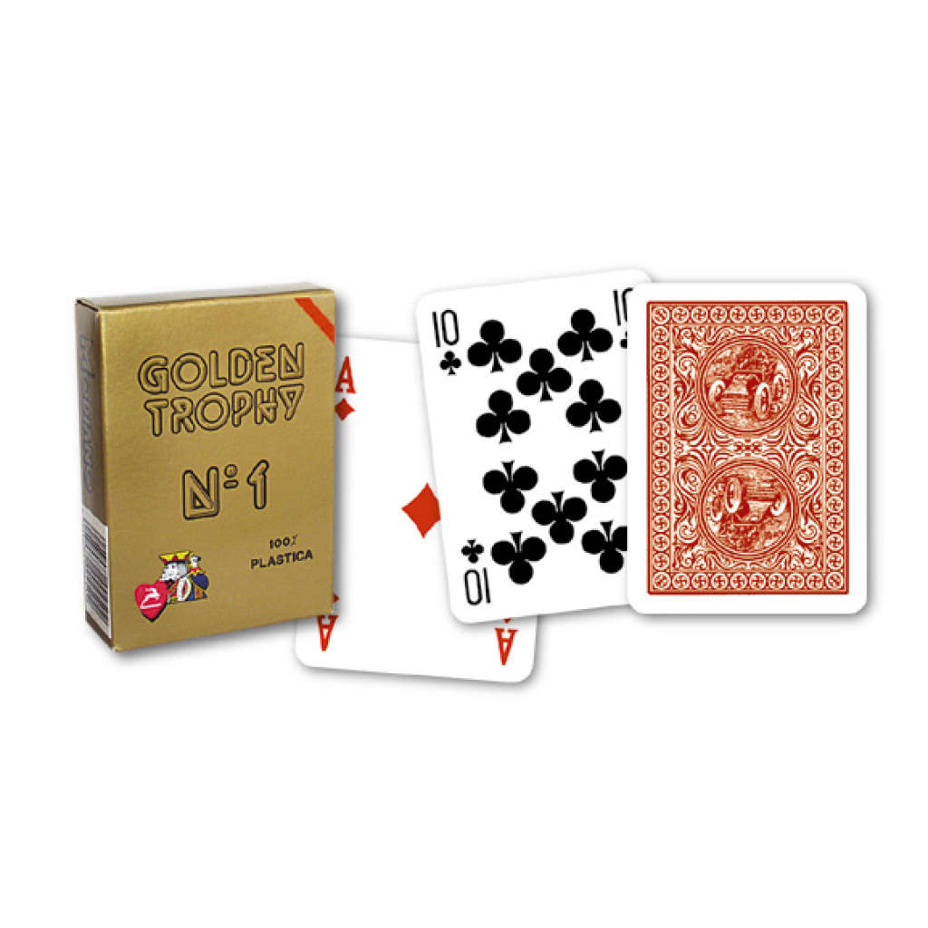 MODIANO KARTY GOLDEN TROPHY 4 INDEX PLASTIC CZER