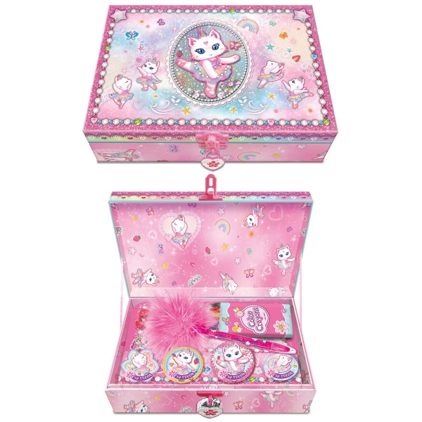 PECOWARE 176BK ZESTAW Z PAMIĘTNIKIEM KOT BALETNICA