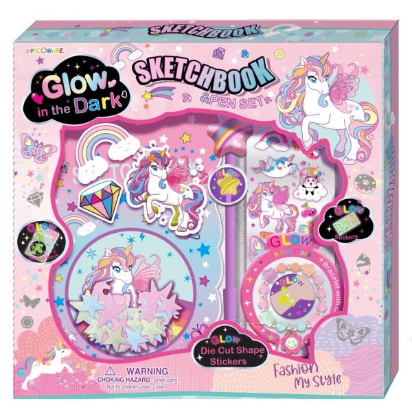 PECOWARE 201UP SKETCHBOOK Z AKC.JEDNOROŻEC TĘCZA