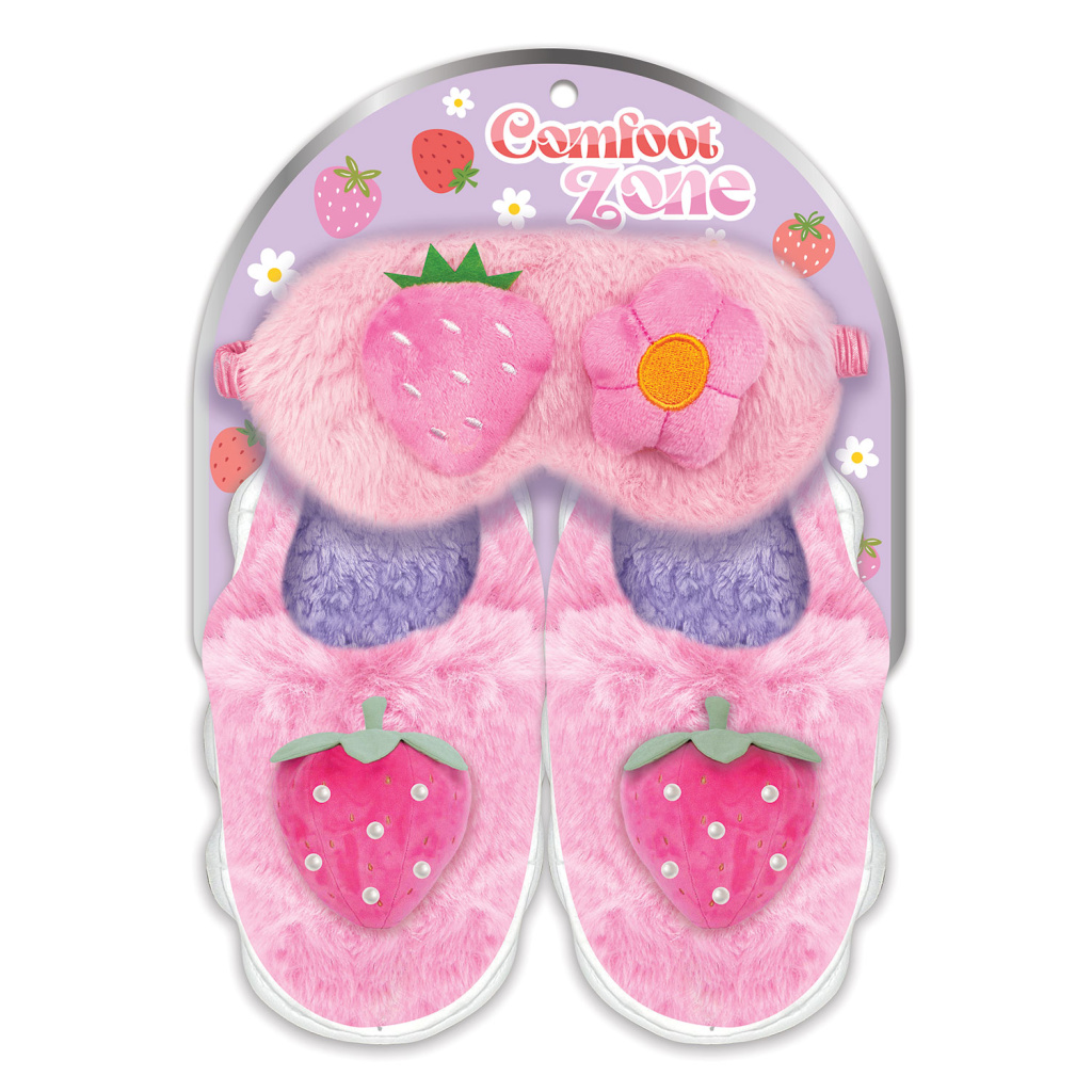 HOT FOCUS OPASKA NA OCZY + KAPCIE 36-37 TRUSKAWKA