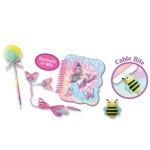 HOT FOCUS SŁUCHAWKI+KOŁOZESZYT+DŁUGOPIS MOTYLKI