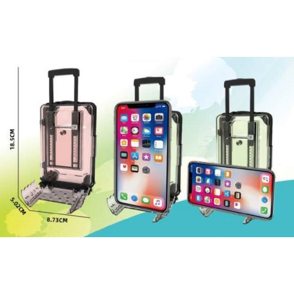 MAŁA WALIZECZKA Z PODSTAWKĄ 13x8x5CM ZIELONA