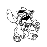 DIAKAKIS KOLOROWANKA Z NAKLEJKAMI LILO&STITCH