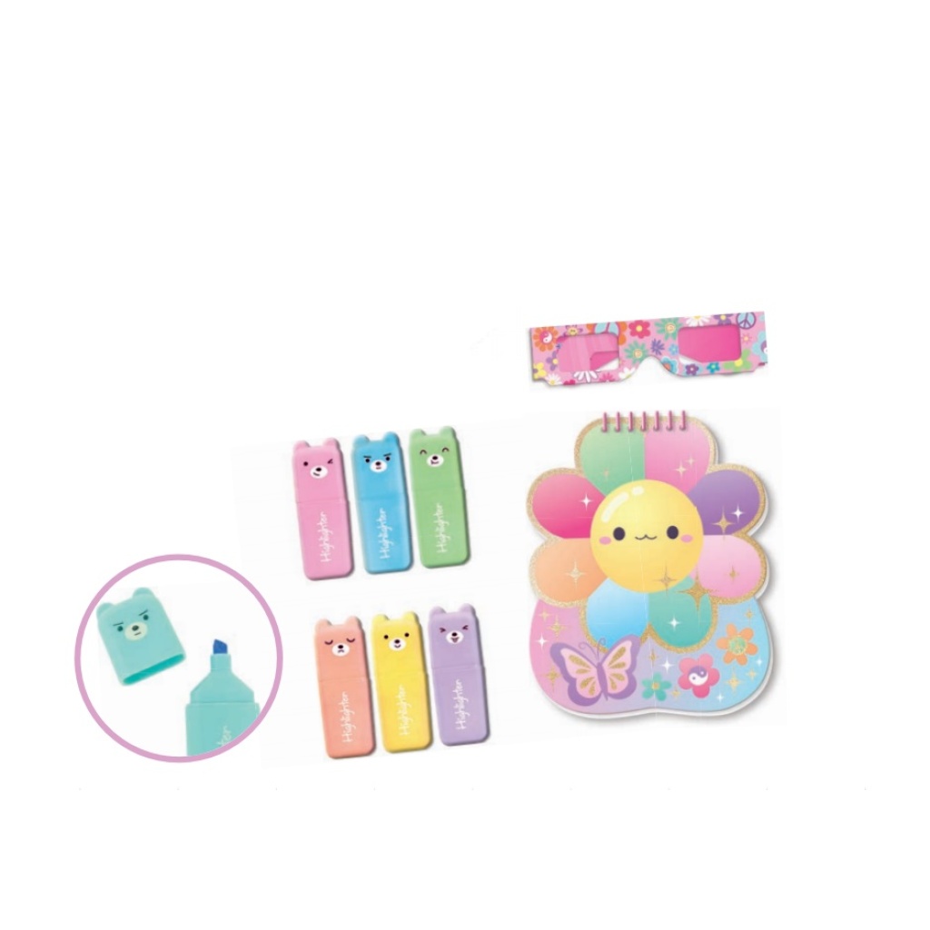 HOT FOCUS KOLOROWANKA + OKULARY 3D SŁONECZKO