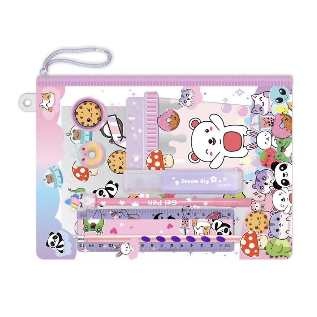 HOT FOCUS NOTATNIK Z AKCESORIAMI W SASZ.ZWIERZĄTKA