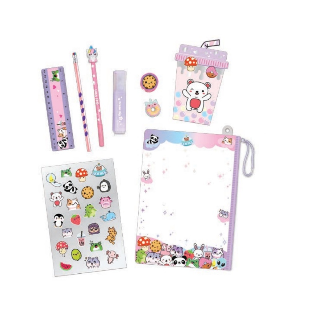 HOT FOCUS NOTATNIK Z AKCESORIAMI W SASZ.ZWIERZĄTKA