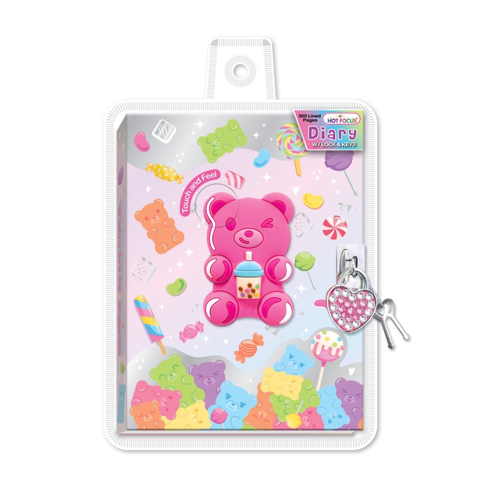 HOT FOCUS PAMIĘTNIK NA KŁÓDKĘ MIŚ ŻELOWY