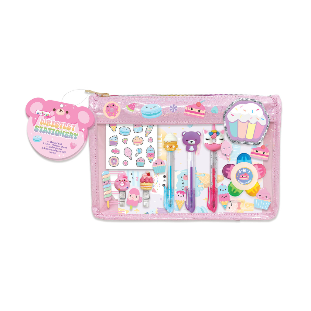 HOT FOCUS PRZYBORY DO PISANIA W SASZETCE SŁODYCZE