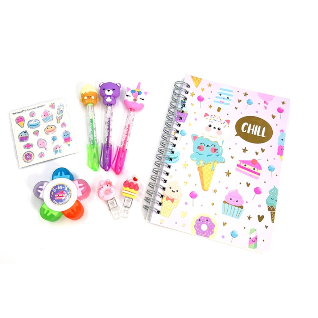 HOT FOCUS PRZYBORY DO PISANIA W SASZETCE SŁODYCZE