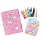 HOT FOCUS TECZKA Z KLIPSEM + KREDKI TĘCZA