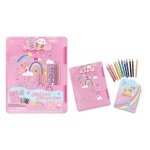 HOT FOCUS TECZKA Z KLIPSEM + KREDKI TĘCZA