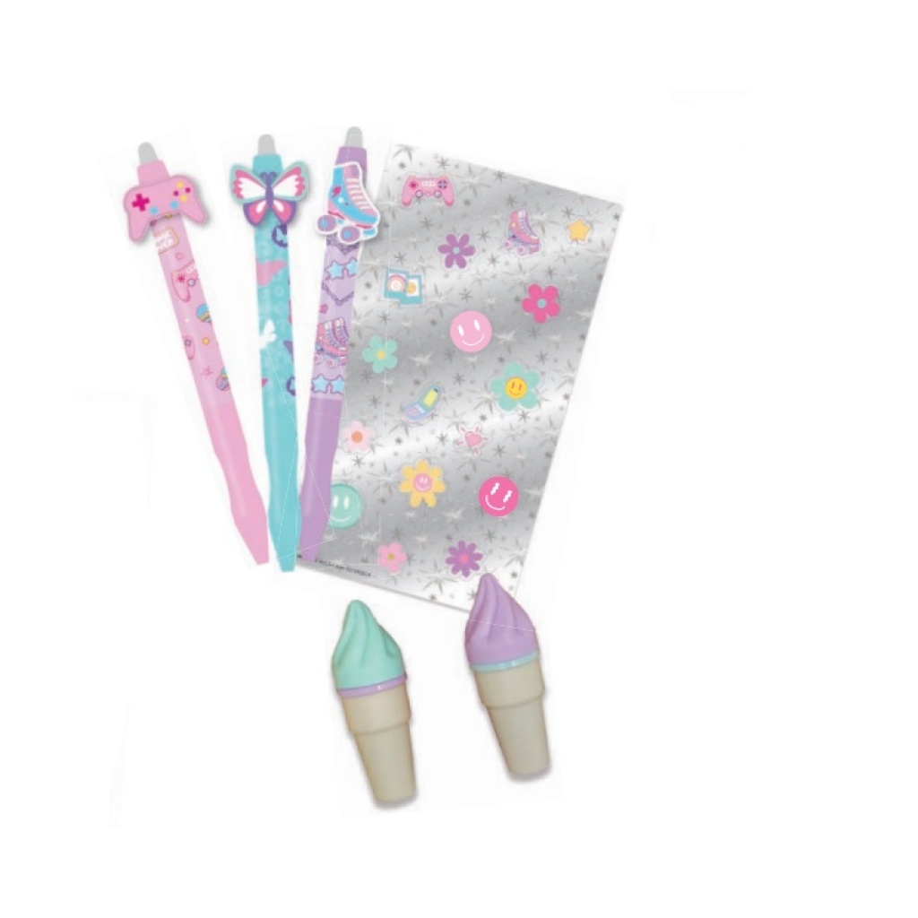 HOT FOCUS WYMAZYWALNE DŁUGOPISY ŻELOWE BUŹKI