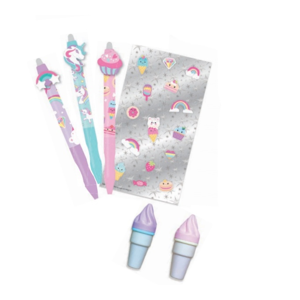 HOT FOCUS WYMAZYWALNE DŁUGOPISY ŻELOWE SŁODYCZE