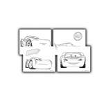 DIAKAKIS KOLOROWANKA Z NAKLEJKAMI CARS