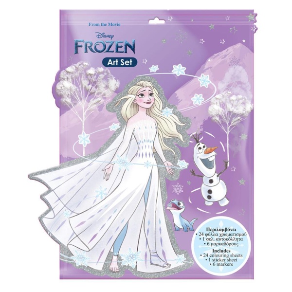 DIAKAKIS KOLOROWANKA Z NAKLEJKAMI FROZEN