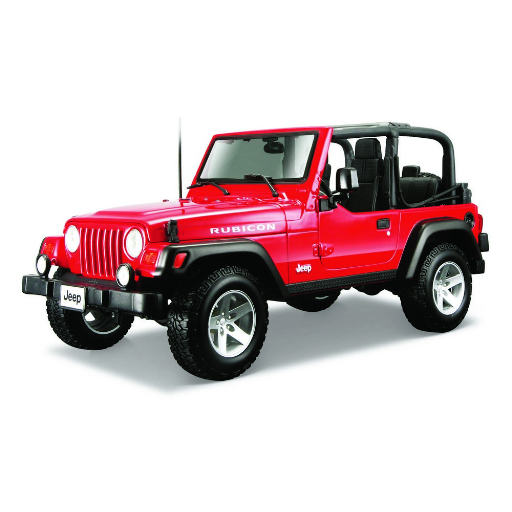 MAISTO 31663 JEEP WRANGLER RUBICON CZERWONY 1/18
