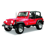 MAISTO 31663 JEEP WRANGLER RUBICON CZERWONY 1/18