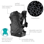 INFANTINO 300144 NOSIDEŁKO 4W1 ODCIĄŻ.PANTERKA CZ.