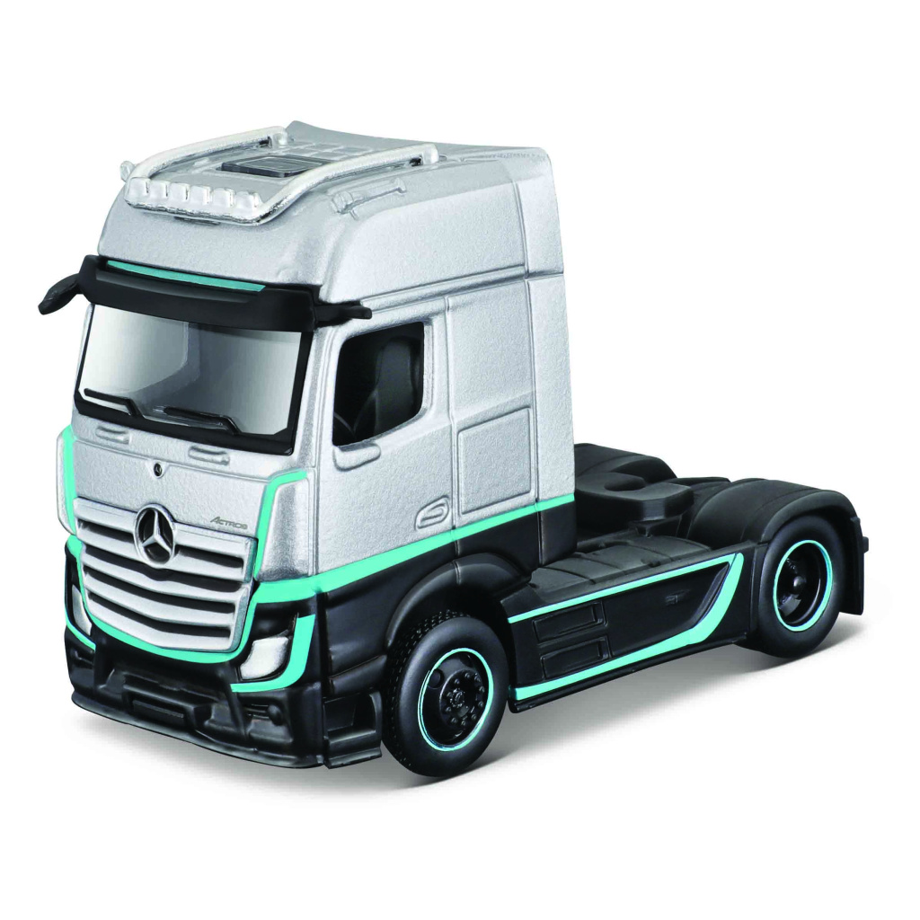 MAISTO 12389 CIĘŻARÓWKA MB ACTROS SREBRNY 1/64