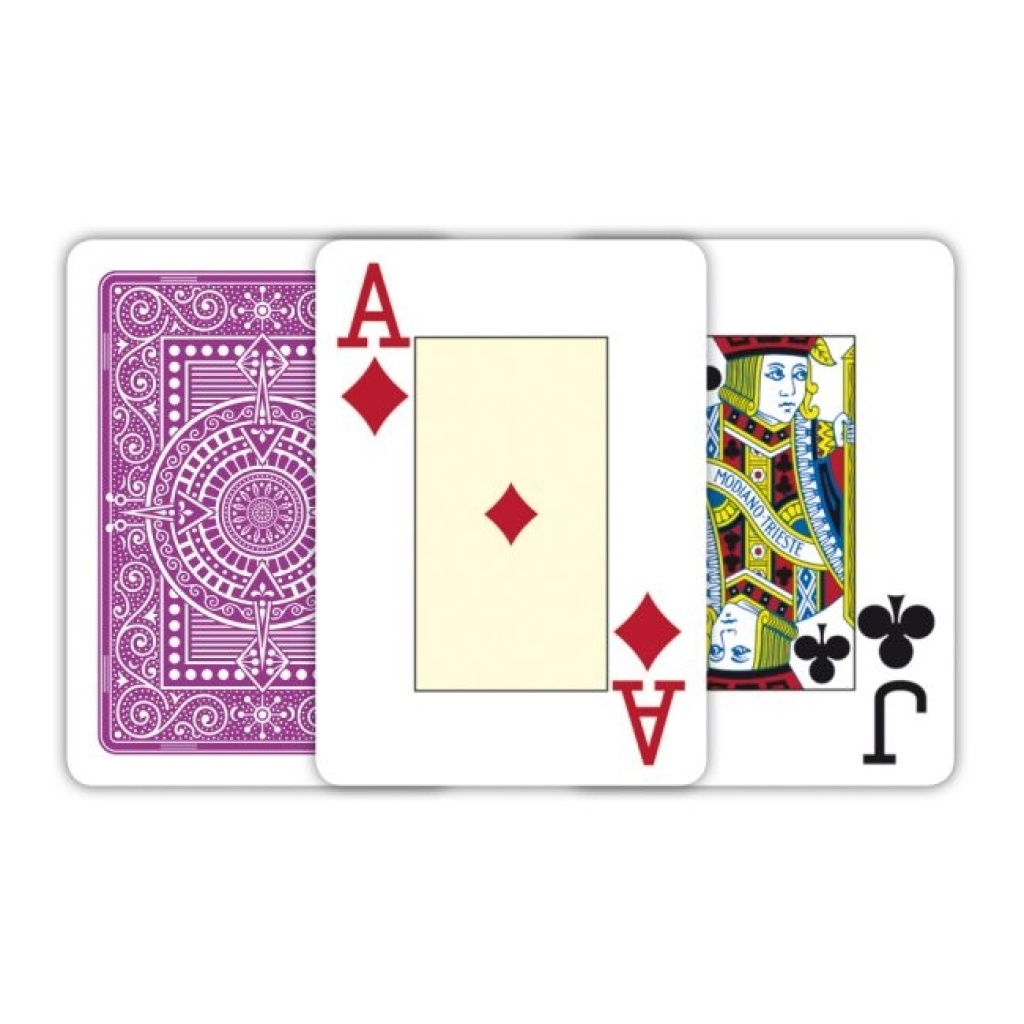 MODIANO KARTY TEXAS POKER JUMBO INDEX PLASTIC FIOL