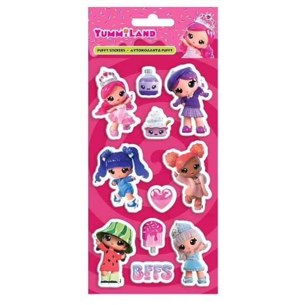 DIAKAKIS NAKLEJKI WYPUKŁE YUMMILAND