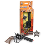 GONHER 204/0 ZESTAW REWOLWER KOWBOJSKI+ODZNAKA