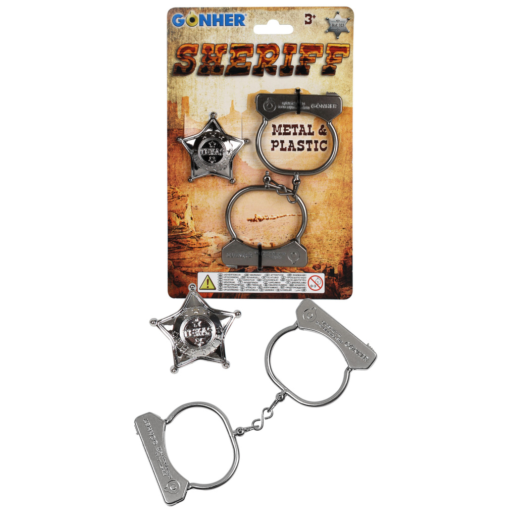 GONHER 323/0 ZESTAW MET.KAJDANKI KOWB.+ODZNAKA