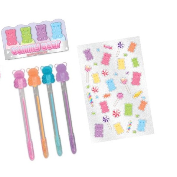 HOT FOCUS DŁUGOPISY ŻELOWE MISIE ŻELKI