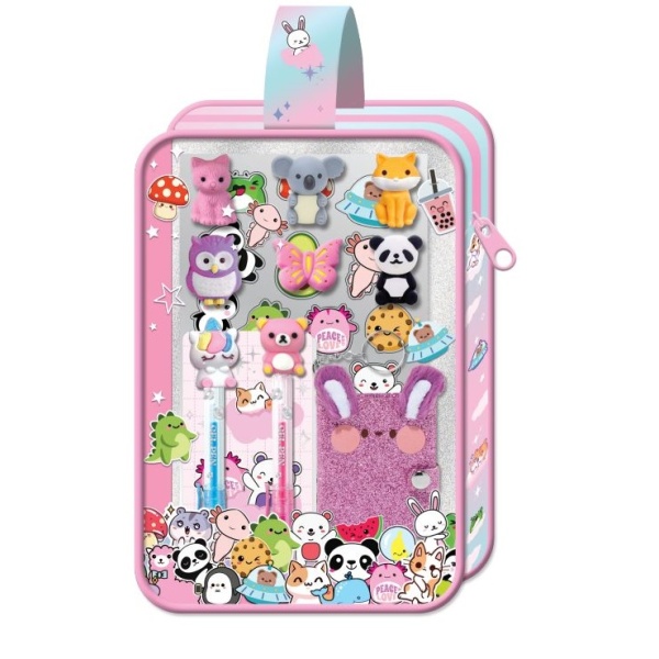 HOT FOCUS DŁUGOPISY ŻELOWE Z BRELOCZ. ZWIERZĄTKA