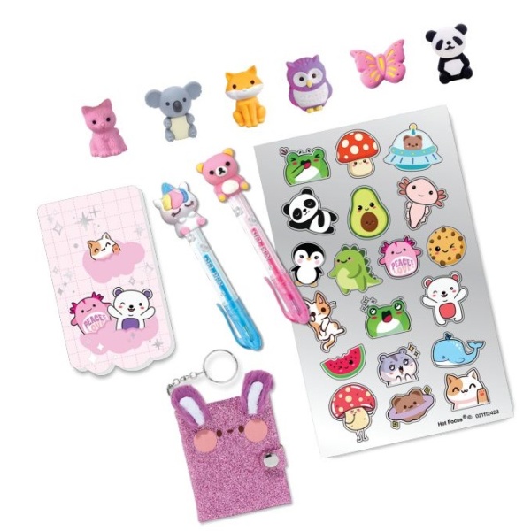 HOT FOCUS DŁUGOPISY ŻELOWE Z BRELOCZ. ZWIERZĄTKA