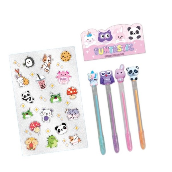 HOT FOCUS DŁUGOPISY ŻELOWE ZWIERZĄTKA