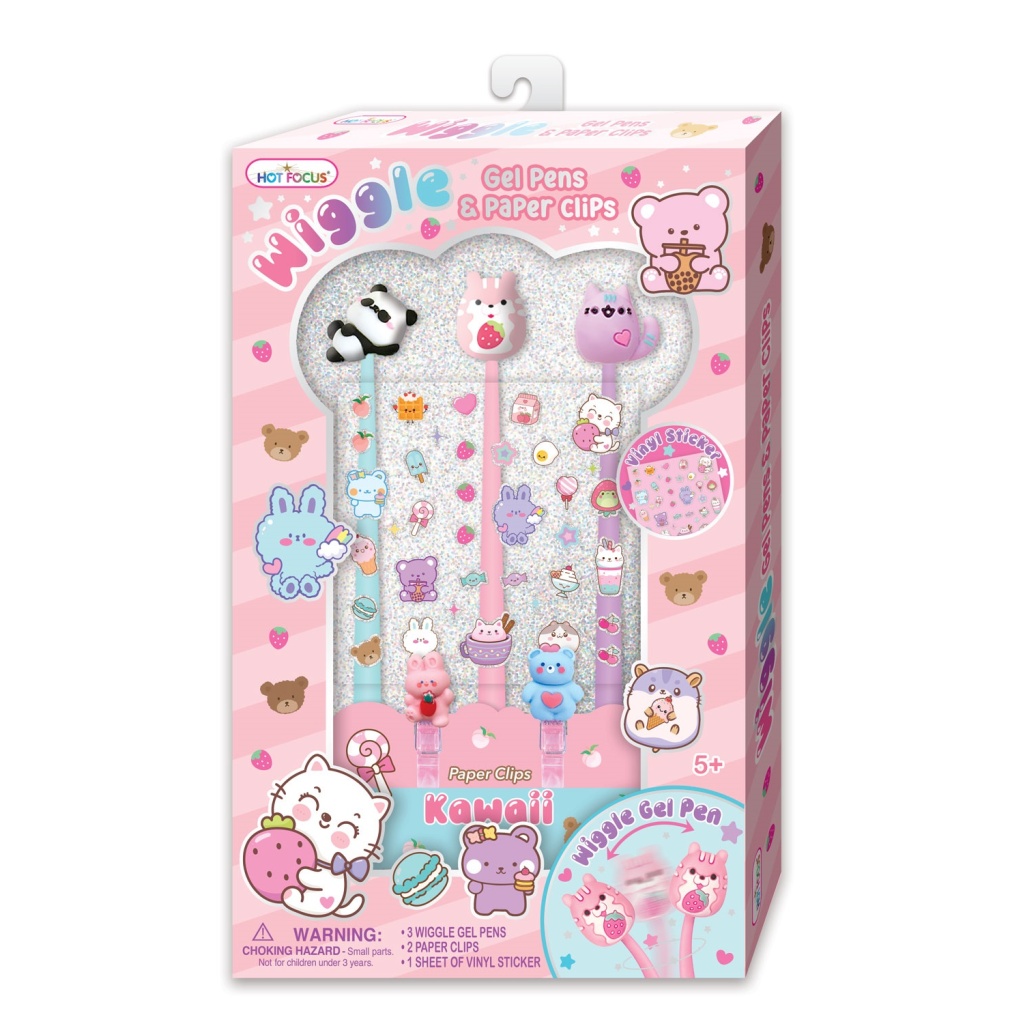 HOT FOCUS GIĘTKIE DŁUGOPISY ŻELOWE KAWAII