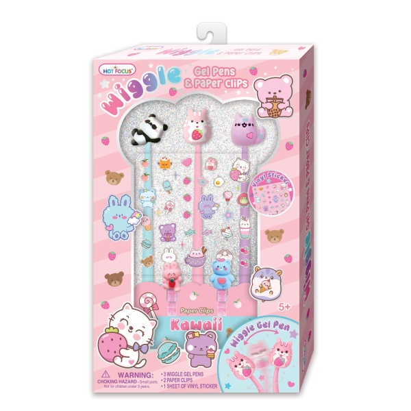 HOT FOCUS GIĘTKIE DŁUGOPISY ŻELOWE KAWAII