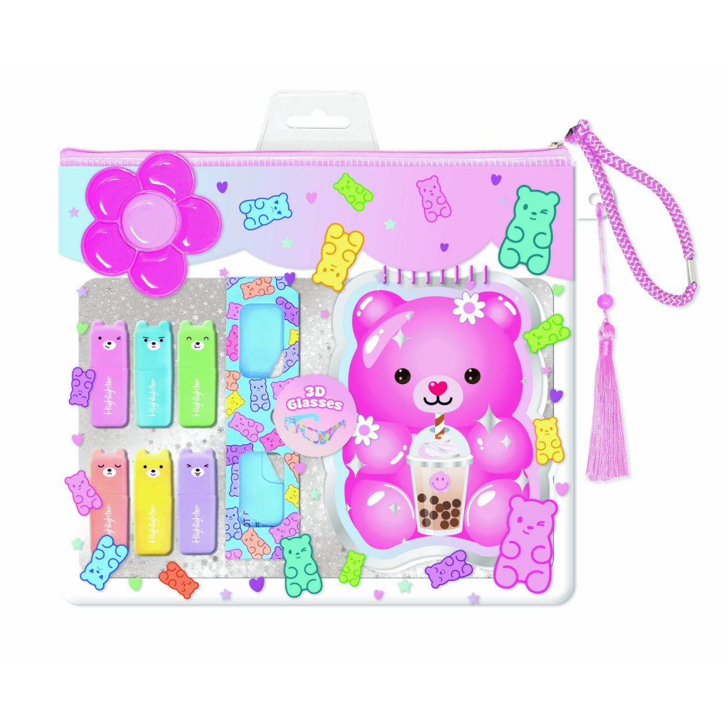 HOT FOCUS KOLOROWANKA + OKULARY 3D MIŚ