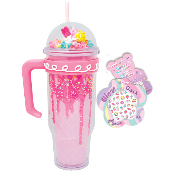 HOT FOCUS KUBEK Z UCHWYTEM PĄCZKI RÓŻOWY