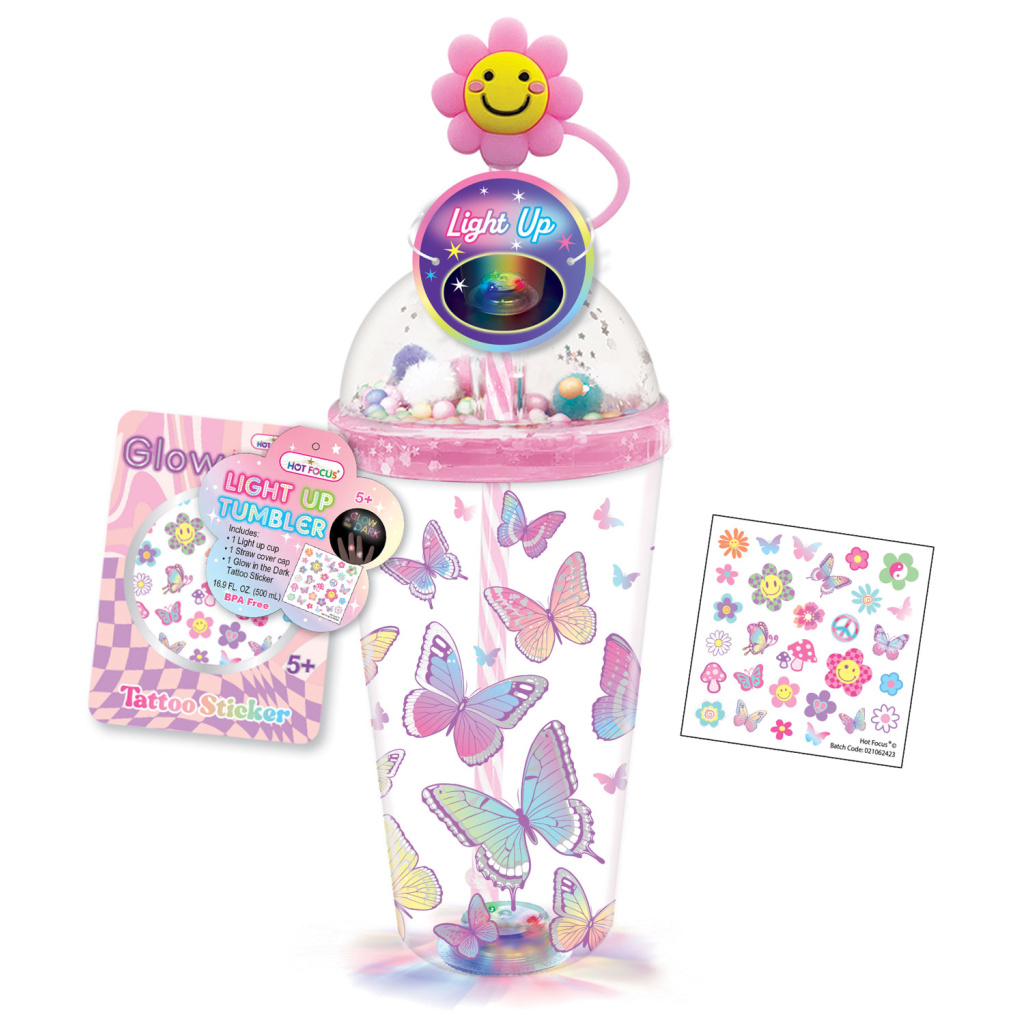 HOT FOCUS KUBEK ZE ŚWIATEŁKIEM MOTYLKI