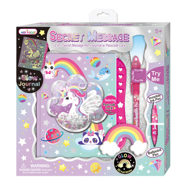 HOT FOCUS PAMIĘTNIK NA SZYFR JEDNOROŻEC