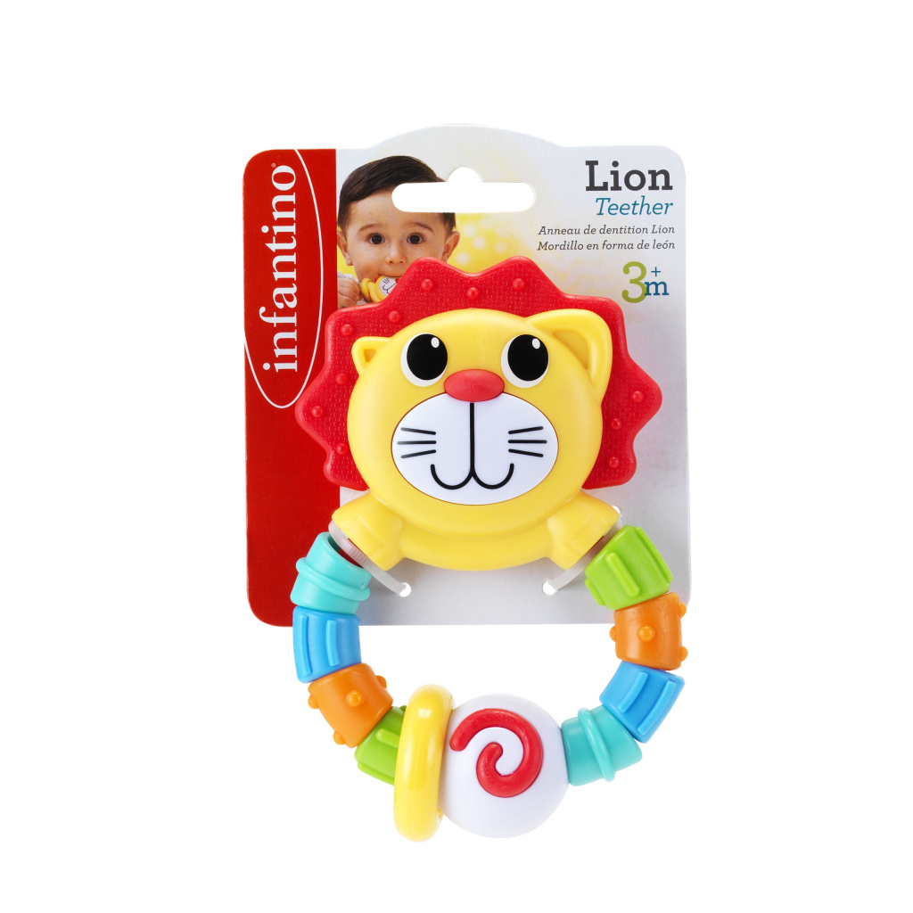 INFANTINO 216274N GIĘTKI GRYZACZEK LEW